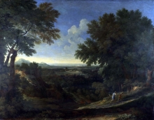 212/dughet, gaspard - landscape with abraham and isaac